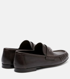 Brunello Cucinelli Monili leather penny loafers