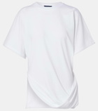 Sportmax Keras asymmetric cotton-blend T-shirt