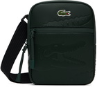 Lacoste Green Small LCST Flat Piqué Bag