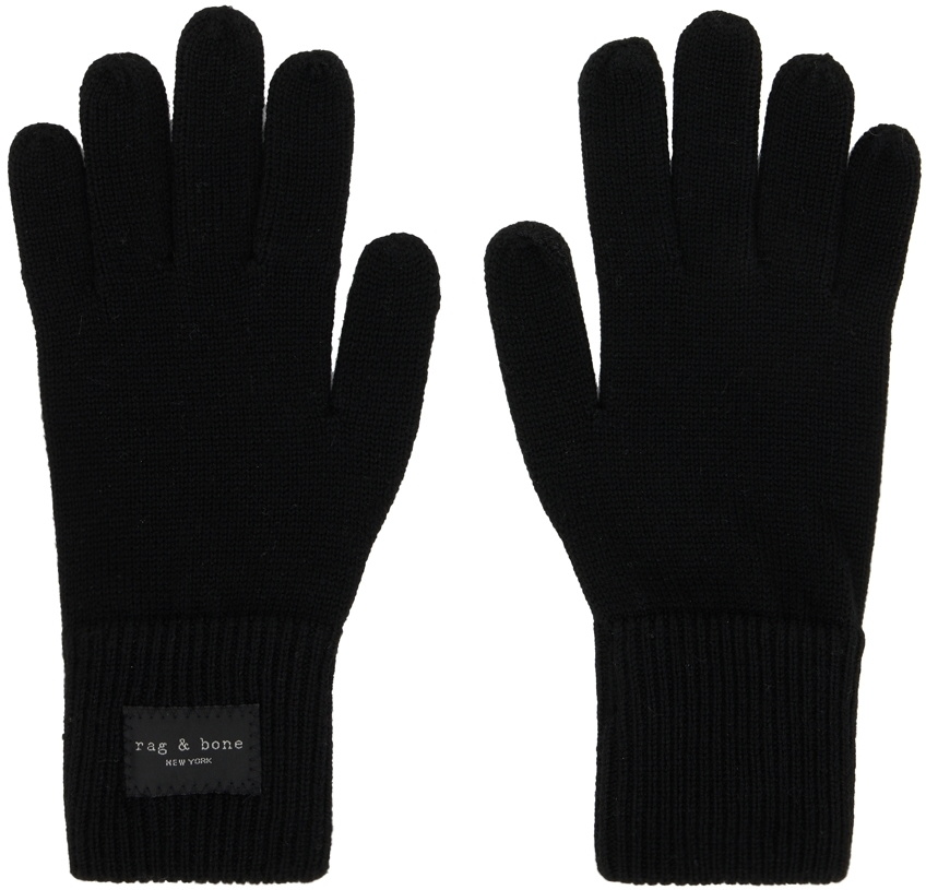 rag & bone Black Addison Gloves
