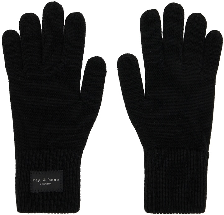 Photo: rag & bone Black Addison Gloves