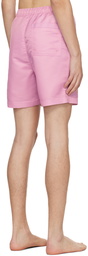 Jacquemus Pink 'Le Short De Bain Gros Grain' Swim Shorts