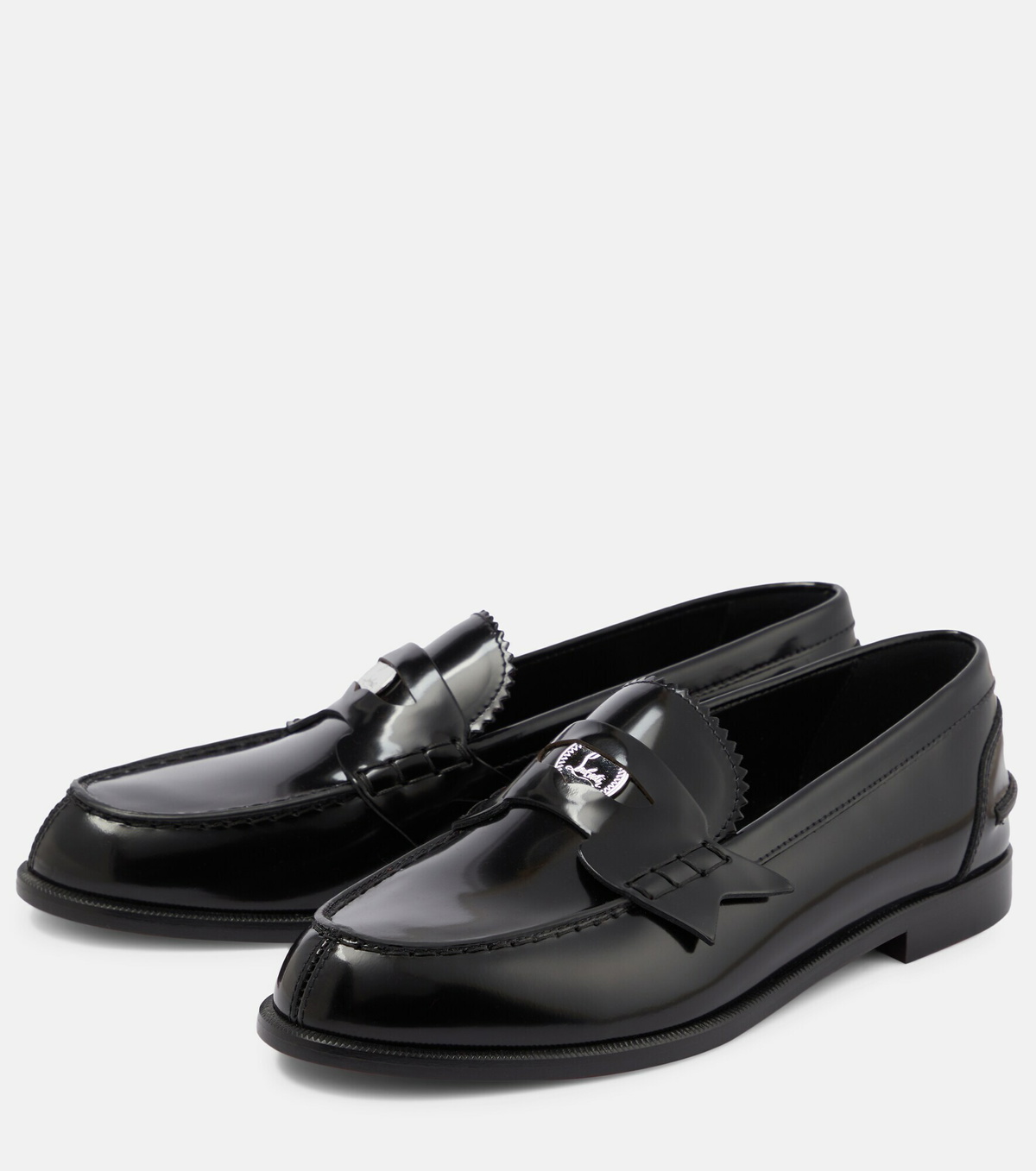 Christian Louboutin - Patent leather penny loafers