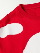 Loewe - Oversized Printed Cotton-Jersey T-Shirt - Red