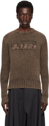VAQUERA Brown Rib-Knit Sweater
