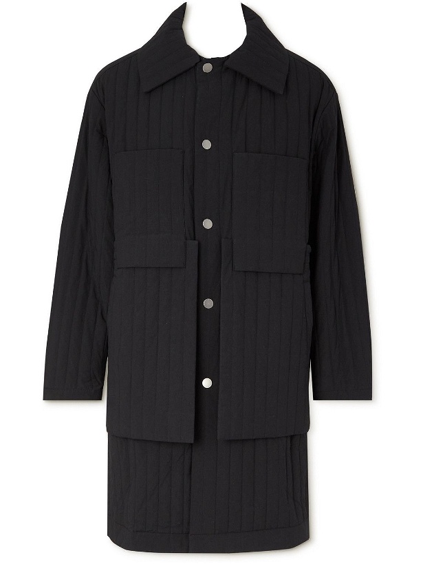 Photo: Craig Green - Quilted Cotton Coat - Black