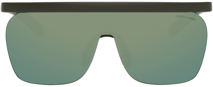 Photo: Giorgio Armani Black Shield Sunglasses