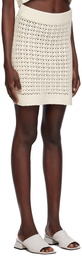 LESET Off-White Lucy Miniskirt