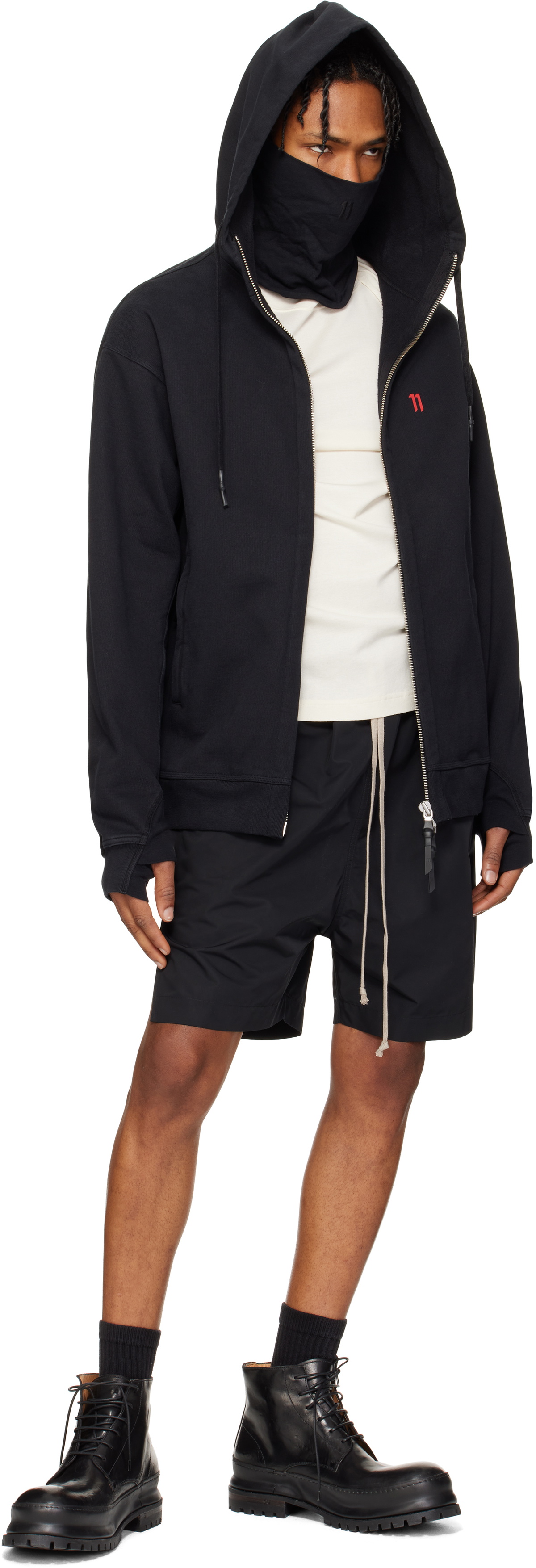 11 by Boris Bidjan Saberi Black Z5 Hoodie
