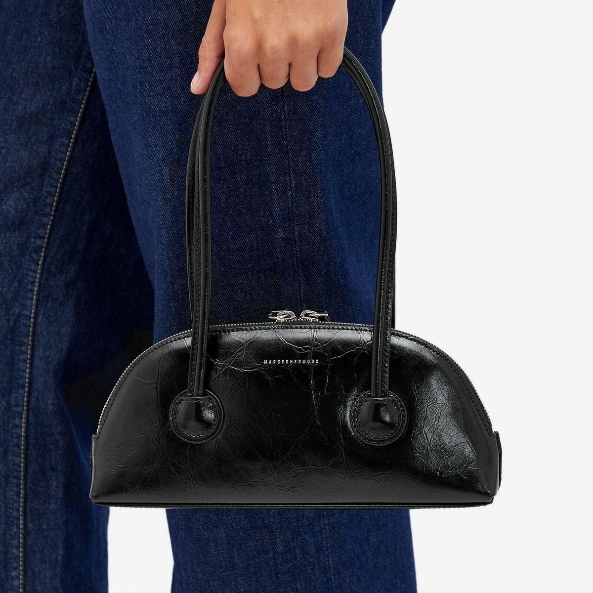 MARGE SHERWOOD Women's Bessette Shoulder Bag in Black