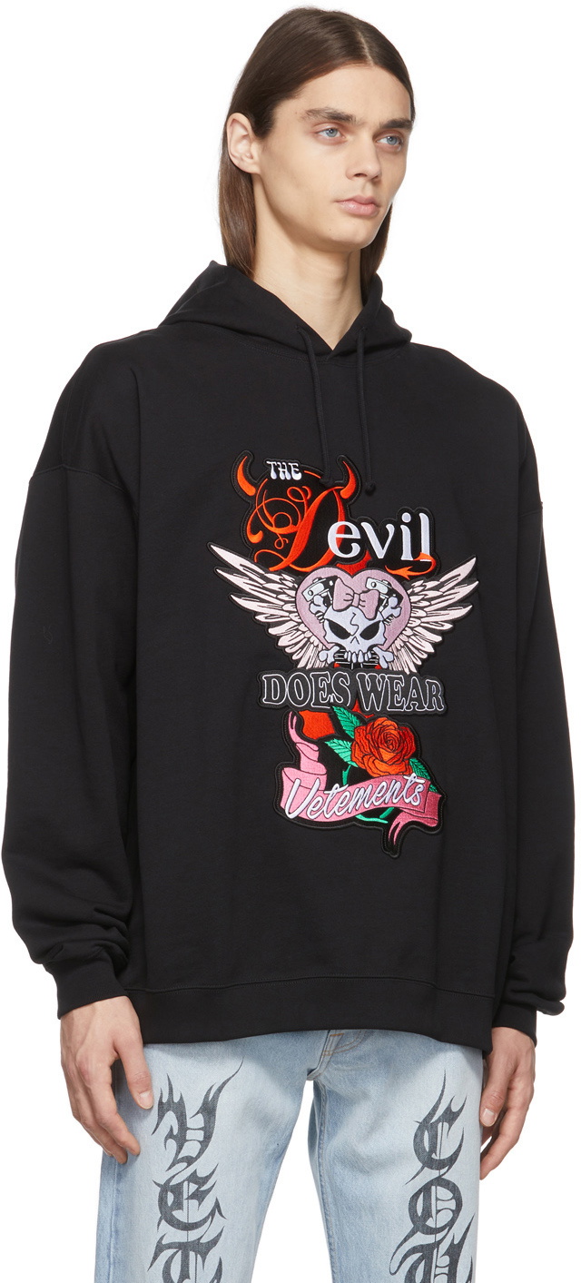 VETEMENTS Black 'Devil Wears Vetements' Hoodie Vetements