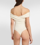 Khaite - Rafael off-shoulder crêpe bodysuit