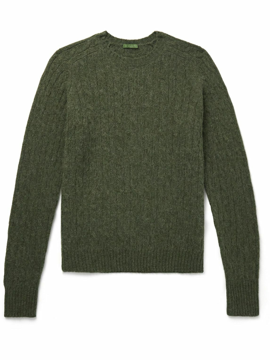 Sid Mashburn - Cable-Knit Wool Sweater - Green