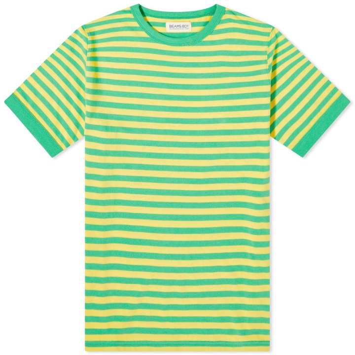 Photo: Beams Boy Women's Logo T-Shirt in Green