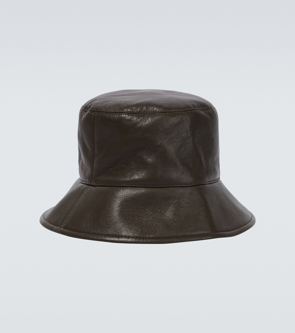 faux-leather bucket-hat, Nanushka