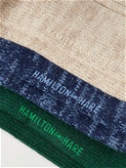 Hamilton And Hare - Luxe Lounge Three-Pack Ribbed-Knit Socks