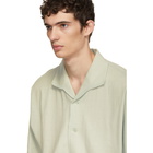 Homme Plisse Issey Miyake Green Raw Shirt