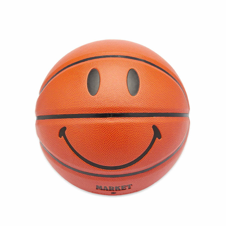Photo: MARKET Men's Smiley Natural Basketball in Orange
