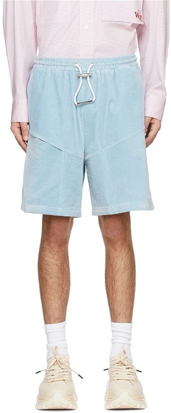Photo: Wooyoungmi Blue Polyester Shorts