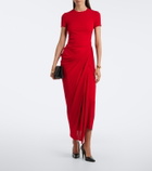 Erdem Draped jersey maxi dress
