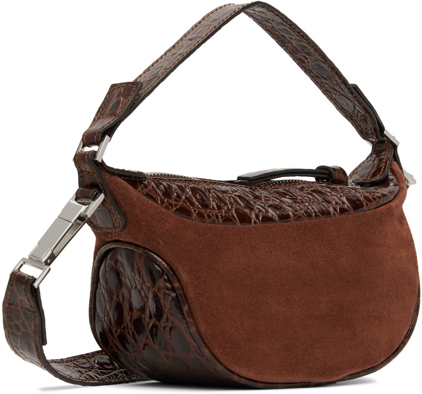 BY FAR Brown Mini Ami Shoulder Bag