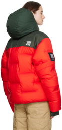 UNDERCOVER Red & Green The North Face Edition Nuptse Down Jacket