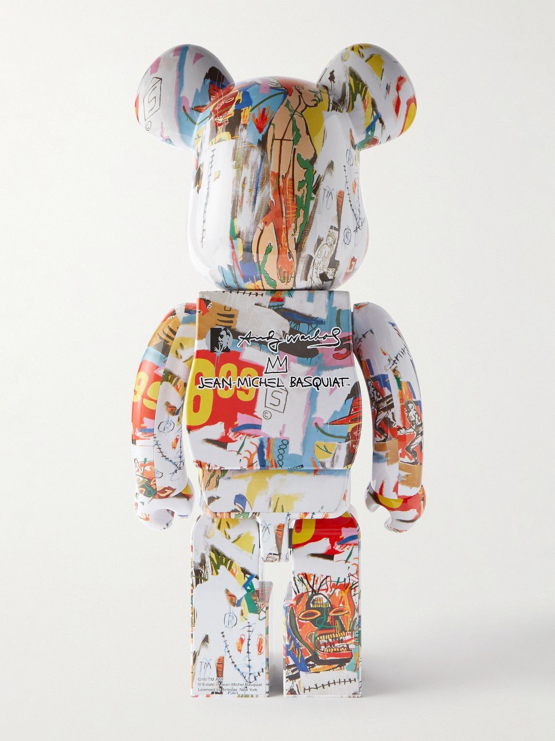 BE@RBRICK - Andy Warhol Jean-Michel Basquiat 1000% Printed PVC