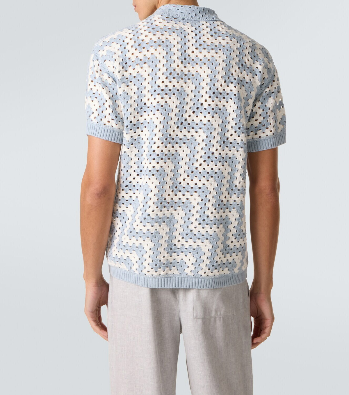 Frescobol Carioca Pinto crochet cotton cardigan