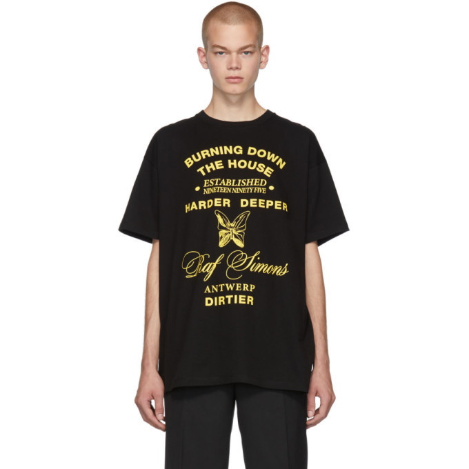 Photo: Raf Simons Black Harder Deeper Big Fit T-Shirt