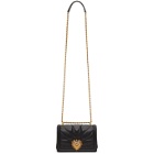 Dolce and Gabbana Black Small Devotion Bag