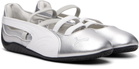 PUMA Silver Speedcat Ballet Metallic Sneakers