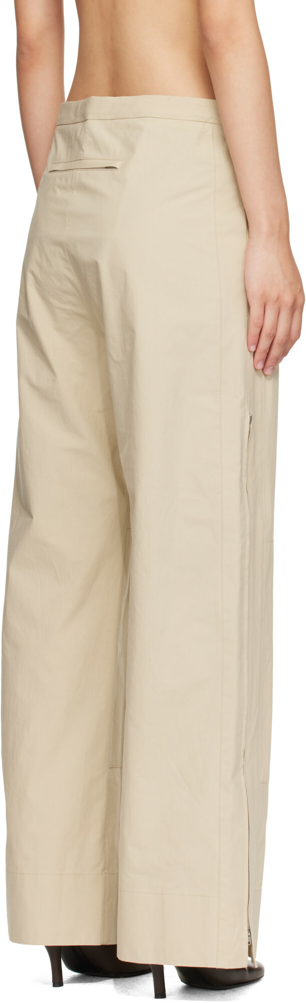 Calvin Klein Collection Beige Gemma Trousers