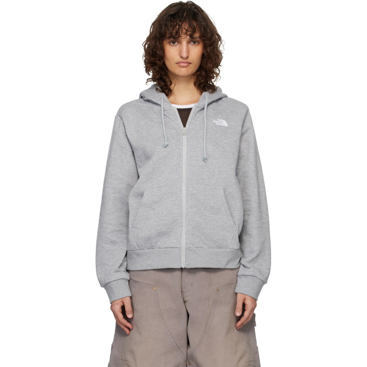 Photo: The North Face Gray Evolution Simple Dome Regular Full-Zip Hoodie