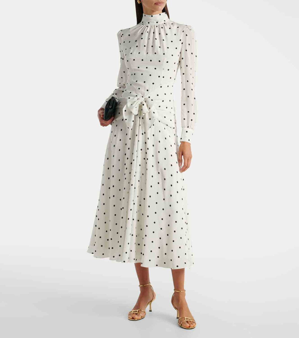 Alessandra Rich Polka Dot Dress