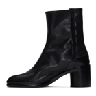 Maison Margiela Black Leather Tabi Boots