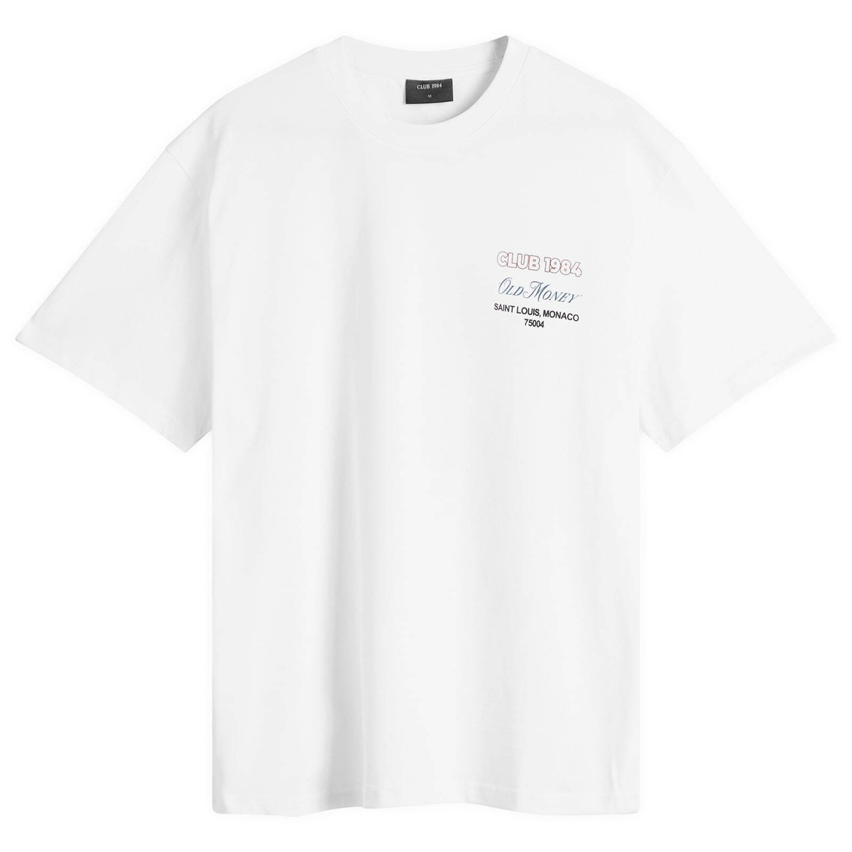 Club 1984 Old Money Printed Cotton T-shirt White Club 1984