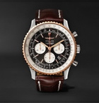 Breitling - Navitimer 1 Chronograph 46mm Steel, Red Gold and Crocodile Watch - Men - Black