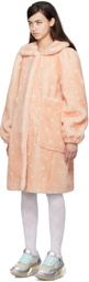 I'm Sorry by Petra Collins SSENSE Exclusive Pink JennyFax Edition Polka Dot Shearling Coat
