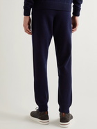 Thom Sweeney - Tapered Wool and Cashmere-Blend Sweatpants - Blue