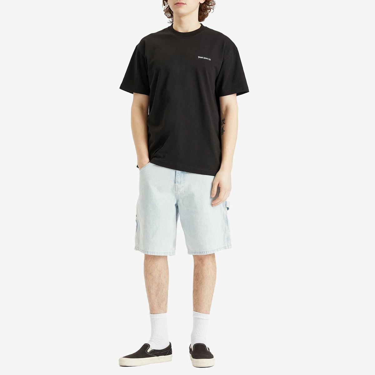 Stan Ray Men's Big Job Shorts in Lite Blue Denim