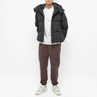 Represent Men's Nylon Hooded Puffer Jacket in Black