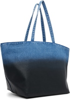 Alexander Wang Blue Denim Punch Large Tote