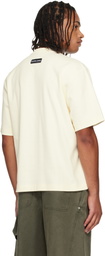 Marine Serre Beige MS Sports Jersey T-shirt