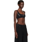 Off-White Black 'Off' Stamp Seamless Sport Bra