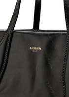 Balmain Glossed Leather Tote bag - Black - One Size