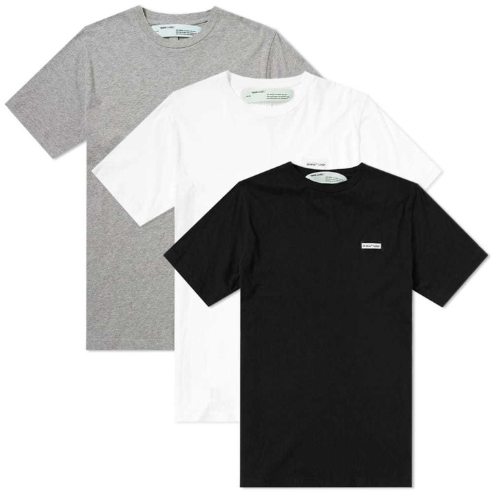 Photo: Off-White Basic Tee - 3 Pack Multi