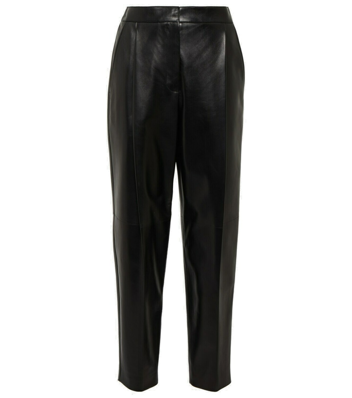 Photo: Alexander McQueen - High-rise straight-leg leather pants