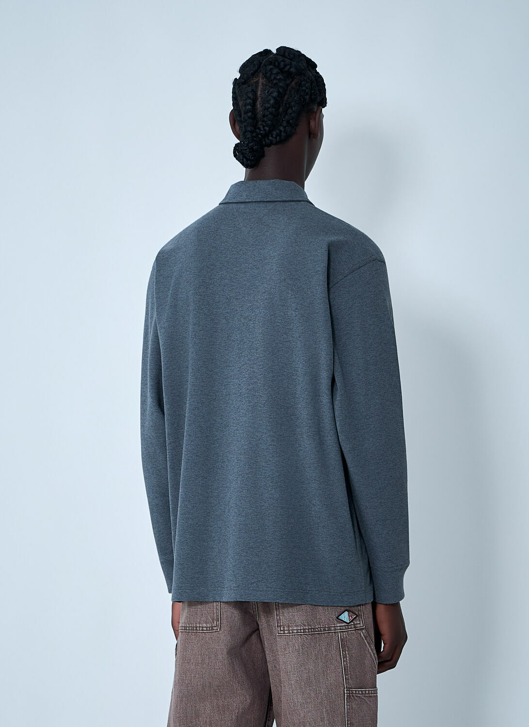 Bottega Veneta Double Cotton Melange Polo Shirt