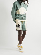 Rhude - Straight-Leg Logo-Print Shell Drawstring Shorts - Green