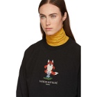 Maison Kitsune Black Pixel Fox Sweatshirt